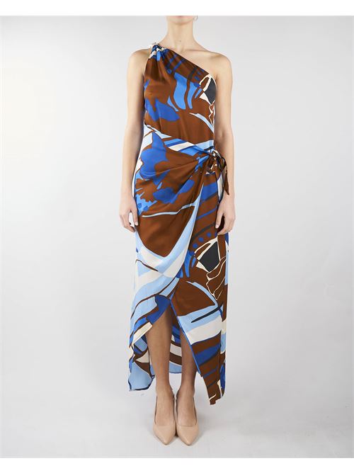 One shoulder print dress Manila Grace MANILA GRACE | abito | A292VSMA429
